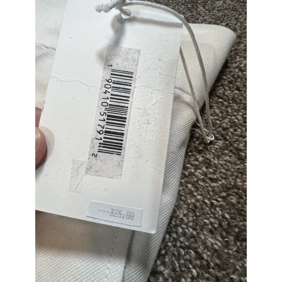 Frame Women’s Linen Cotton Pants Size 6 White Wide Leg High Rise Zipper NWT - Picture 14 of 15